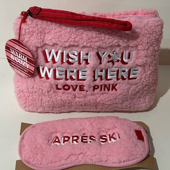 Victoria's Secret Pink Cosmetic Bag and Eye Mask Set - Picture 2 of 7